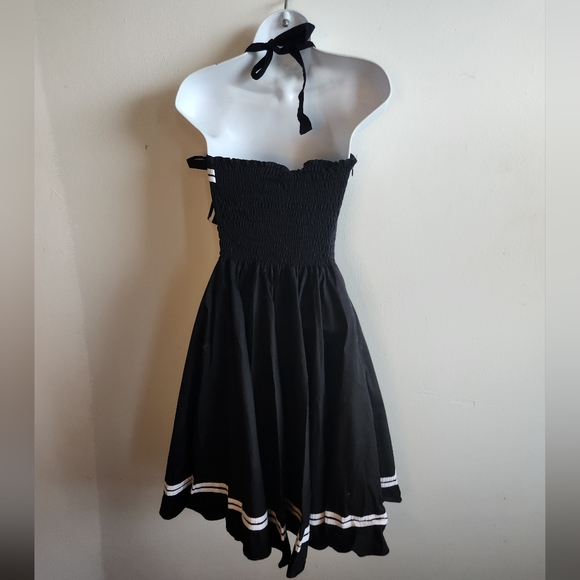 Maggie Tang 1950s Halter Vintage Rockabilly Dress Medium - Picture 5 of 7